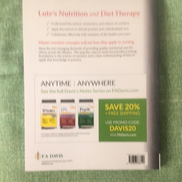 Nursing textbook: Lutz’s Nutrition and Diet Therapy by Erin Mazur & Nancy Litch - Picture 2 of 4